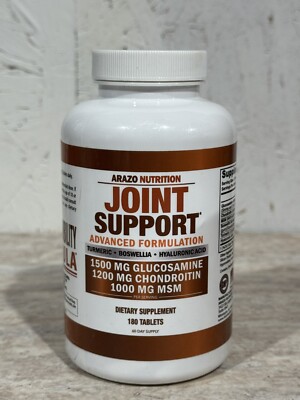 ARAZO NUTRITION JOINT SUPPORT  180 Tabs Exp 4/27