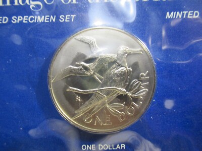 1974 BRITISH VIRGIN ISLANDS MINT BU COINS SPECIMEN SET, 6 COINS