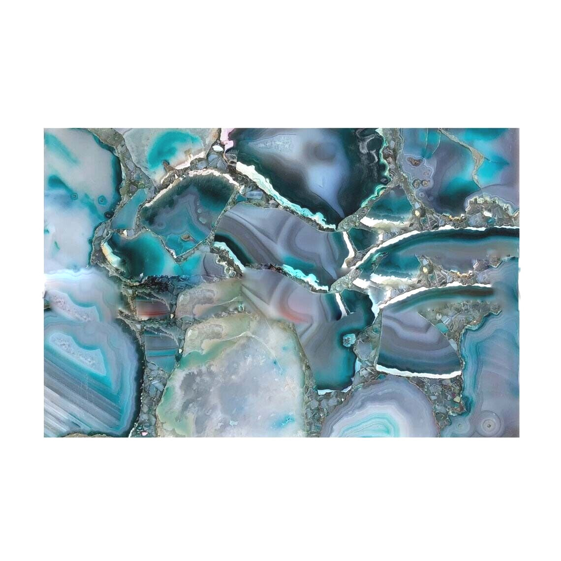 12x9 Blue Agate Side Table Slab for Coffee Desk Home Decor Gift