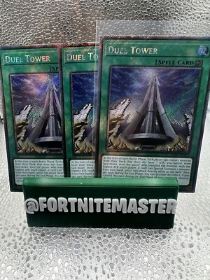 3x Duel Tower (Platinum Secret Rare) RA03-EN273 Quarter Century Bonanza 1s