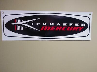 Mercury Red Outboard Marin  Motor Sign Banner Fishing Bass Boat 10 day