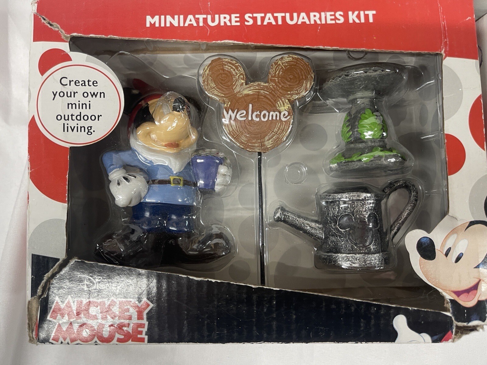 Disney Miniature Statuaries Kit Fairy Garden Mickey Tinkerbell Grumpy