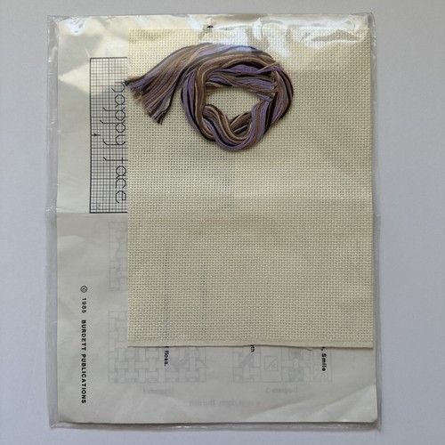 Dale Burdett Kreuzstich-Set NEU Put on a Happy Face Bär CK#309 Vintage 1980er - Bild 4 von 5