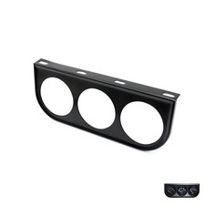 2 52mm Universal Triple 3 Pod Dash Vent Gauge Holder Single Din Radio Face Pod