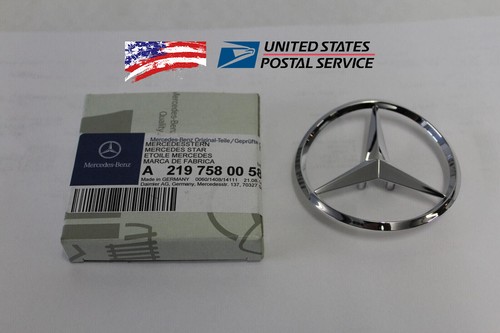 Genuine Mercedes-Benz C219 CLS Rear Boot Trunk Lid Badge Star A2197580058 NEW - Picture 2 of 2