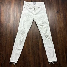 Judy Blue Skinny Jeans style JB-8547 white distressed stretch Women’s Size 7/28