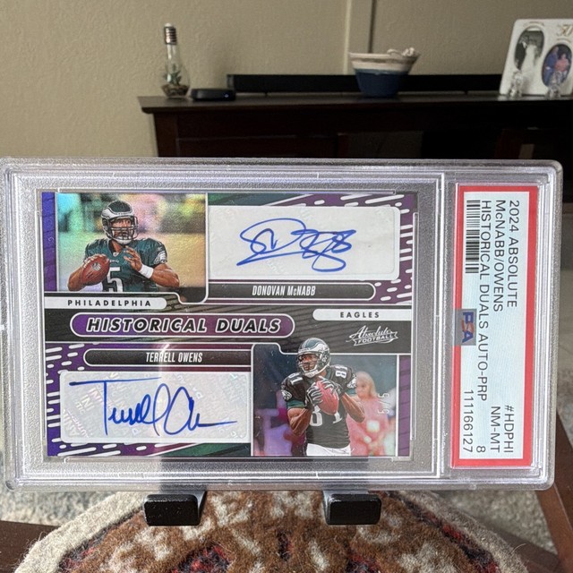 2024 Panini Absolute Historical Duals Donovan McNabb Terrell Owens #HD-PHI /5 SP