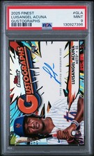 2025 Topps Finest Gustograph #GLA Luisangel Acuna 25/25 NY Mets