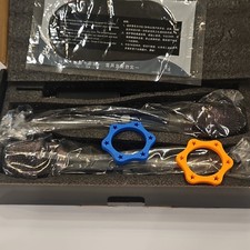 Wireless Handheld/Stand-Held Microphone Black with Accessories Blue Orange Rings