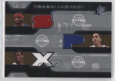 2007 SPx Winning Materials Triple Richard Hamilton Tayshaun Prince #WMT-HPM 05fy