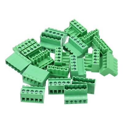 10PCS 5-Pin PCB Mount Screw Terminal Block Connector 5.08mm/0.2inch Pitch