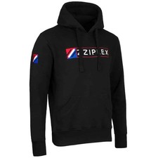 Felpa con cappuccio ZZiplex taglia XXXL nera con cappuccio abbigliamento ziplex