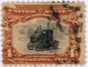 USA 1901 Four Cent Postage Stamp Used Sc 296 SA-349