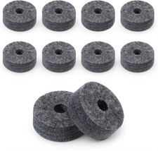 Soft Cymbal Stand Felt Washer 10 Pcs Round Replacement for...