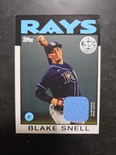 2021 Topps - 1986 Topps Baseball Relics Blake Snell #86R-BS (MEM)