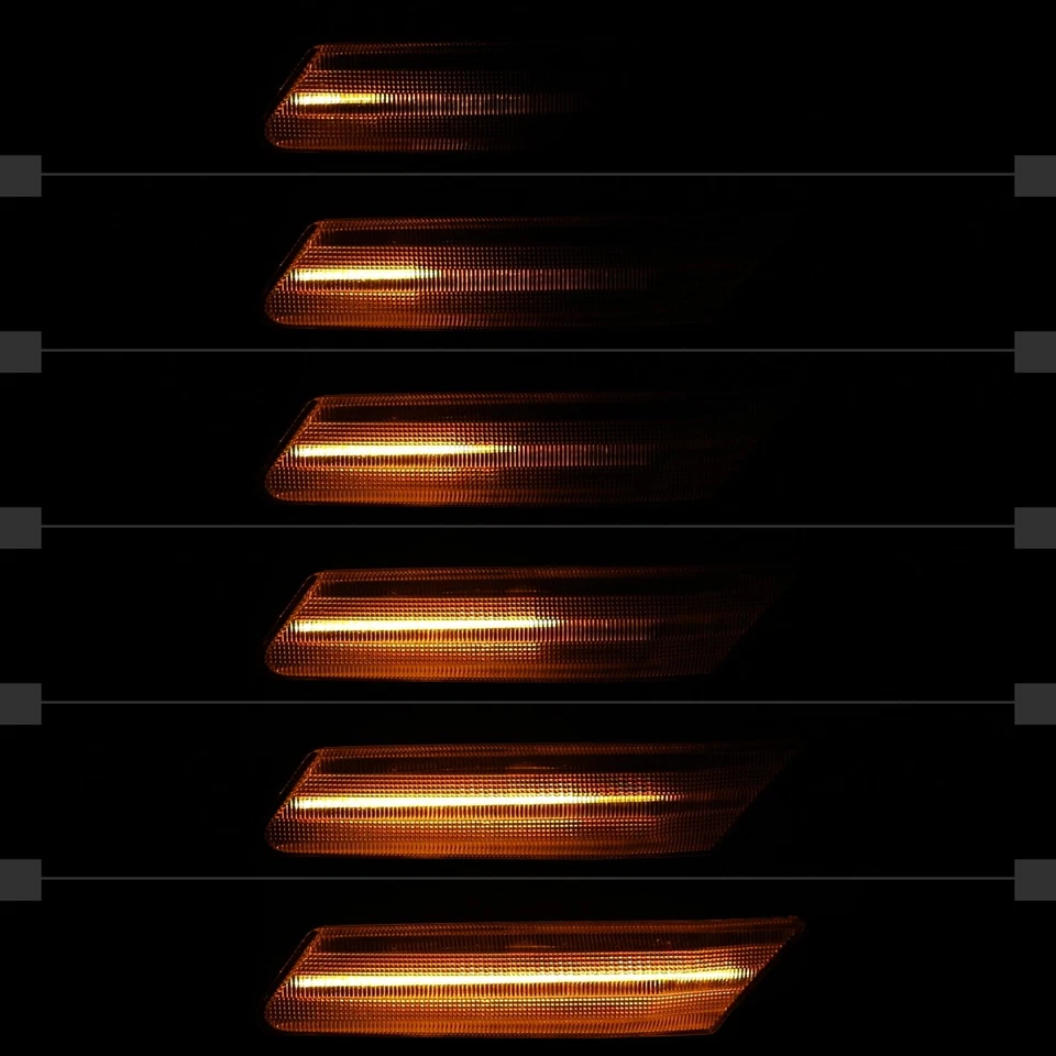 Smoke Fit 2005-2012 Porsche 911 997 Boxster 987 Sequential LED Side Marker Light Foto 3 de 4