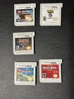 3DS Game Lot x5 Ninjago Chima Adventure Time Rabbids Angry Birds Tested
