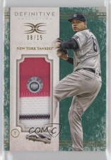 2017 Topps Definitive Collection Jumbo Relic Green 8/15 Dellin Betances 0f8