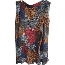 Maurices Skirt Size 2X Floral Multi-Color Midi Length Wrap Bohemian Feminine