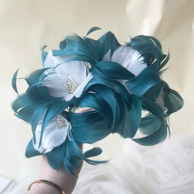 Green Colours Goose Feather Mount Millinery for Hat Fascinator Royal Ascot
