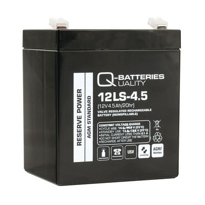 Q-Batteries AGM Batterie 12LS-4.5 12V 4,5Ah USV Akku RBC 43 RBC44