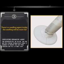 (Pure White 50G Red Bag) Fill Wall Holes Air Conditioning Hole Sealing Clay M