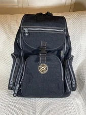 Kipling Wheeled Laptop Backpack Rolling 18” Black Carry On Luggage Bag