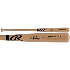 Chipper Jones Atlanta Braves Autographed Blonde Rawlings Pro Bat