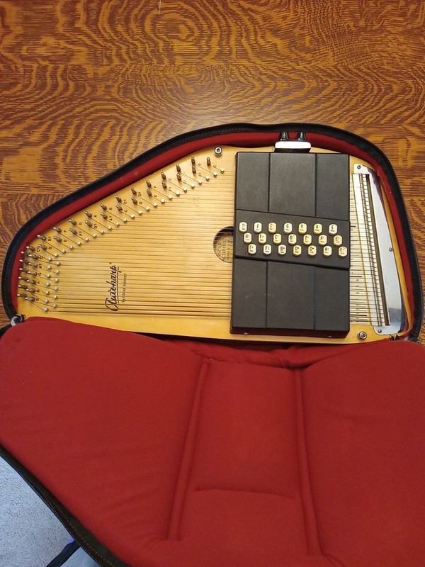 Autoharp Oscar Schmidt 36-String 'OS21C' 21-Cord Electric W/case Read Descript