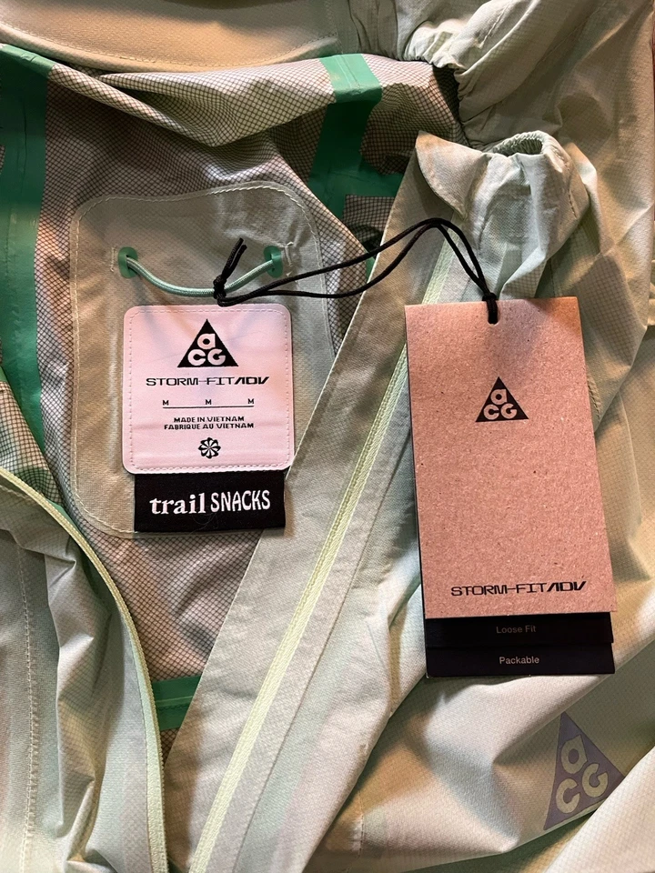 Новый Nike ACG Storm Fit Trail закуски зеленый 1/2 молнии куртка FQ3062-376 мужской размер M - Изображение 4 из 4
