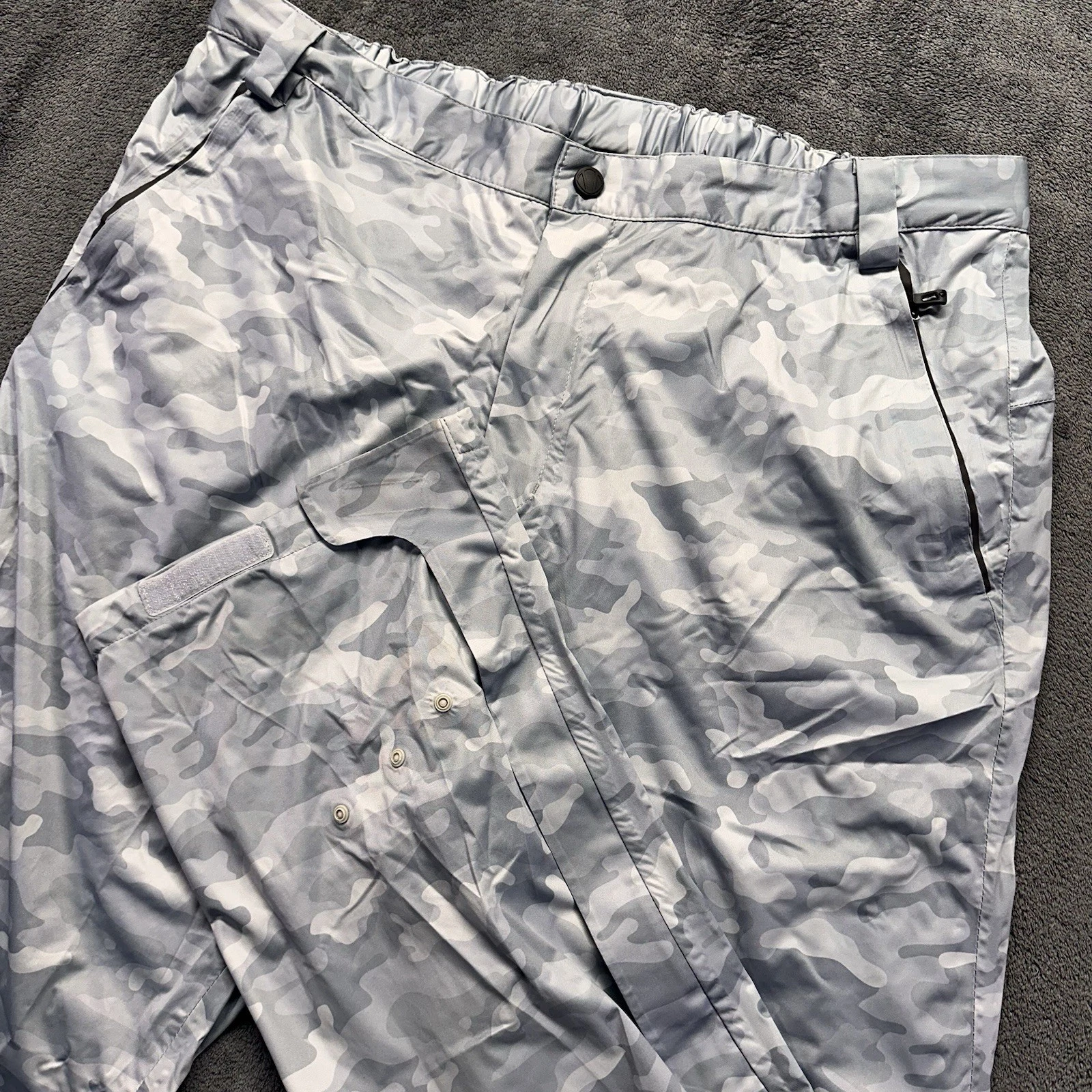 Sunice Richard ZEPHAL Golf Pants Size XL Gray Waterproof Ankle Zip Adjustable