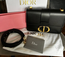 Dior 30 Montaigne Schultertasche Leder Schwar...