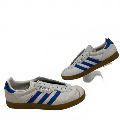 Adidas Gazelle White/Blue Leather Sneakers | Men s Size 11