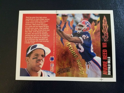 Andre Reed Buffalo Bills 1994 Action Pack UNFOLDED WHITE BORDER ...