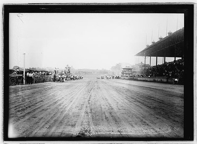 Photo:Benning Washington DC Auto Races 1916 Dirt Track Grandstand Crowd