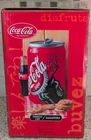 Vintage Coca-Cola Cookie Jar Ceramic Coke Canister w/ Lid Red White Collectible