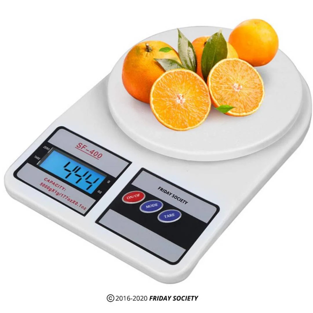 Balance de cuisine électronique en acier pour pesée de précision de 1 g à 5 kg