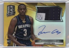 2014-15 Panini Spectra Memorabilia Gold Prizm 10/10 Jordan Adams #22 Auto 0c3