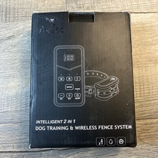 Aweec Dog Training  Wireless Fence System 2-in-1 Training Collar New Open Box
