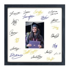 polished plexiglass 14x14 Signature Picture Frame with White Mat Display 5x7 ...