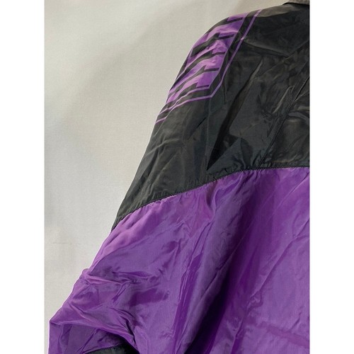FILLING PIECES Men's Black/Purple Colorblock Zip-Up Lightweight Jacket SZ M - Picture 4 of 12