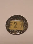 Early 1900s Corning Ny Steuben County Glass Works Button Pin Employee Id