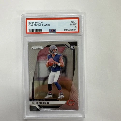 2024 Panini Prizm Caleb Williams #301 Rookie Card PSA 9