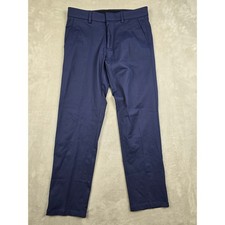 Kenneth Cole Reaction Dress Pants Mens 32x30 Blue Techni-Cole Performance Modern