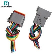 New 1pc 12 AWG Assembled 18 Pin waterproof connector 6" wire kit US