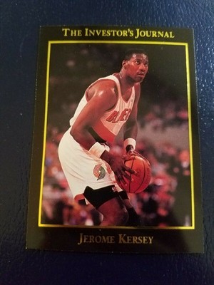 Jerome Kersey Trailblazers 1993 Investor's Journal Gold #18 WOW ODD