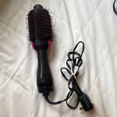 Revlon Brush Dryer 3in Black Pink Ionic Technology Adjustable Heat Electric