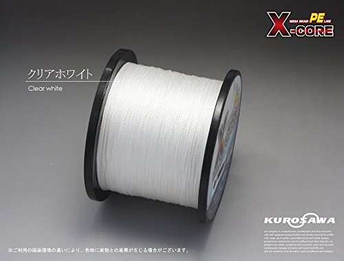 NEW KUROSAWA PE Fishing Line X-CORE Clear White 500m 4Strands Size 2 28lb/12.7kg - Image 2