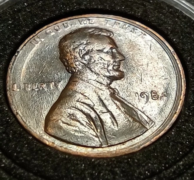 1984 P Lincoln Memorial Cent DDO, Doubled Ear, Struck Through Liberty and  Date - Image 3 of 4