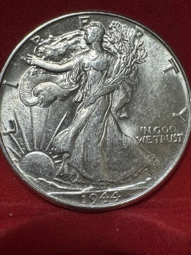 1944 Walking Liberty Half Dollar 90% Silver Great Detail Free Shipping